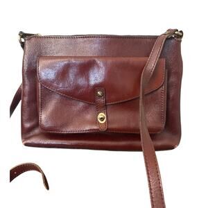 Early Patricia Nash Brown Leather Crossbody Bag